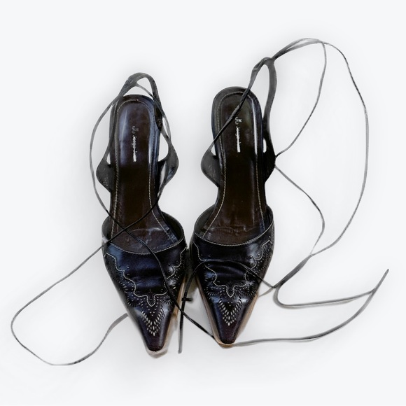 Jorge-Juan Ankle Wrap Western Boho Sandals ~ 40.5 - Picture 3 of 15